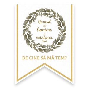 “Domnul este lumina și mântuirea mea. De cine să mă tem?”

Psalm 27: 1